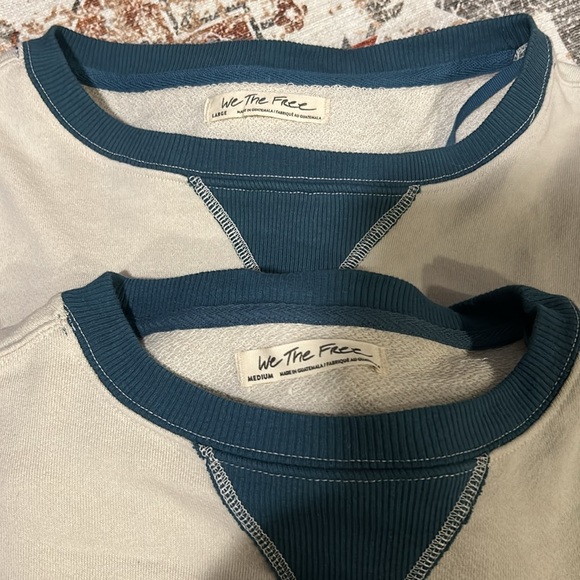 Free People Classic Crewneck Color Block Sweatshirt - Picture 7 of 9